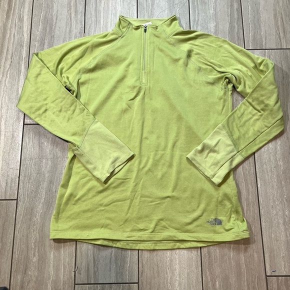 The North Face Green 1/4 Zip Long Sleeve Active Top Womens Size Medium - Picture 1 of 7